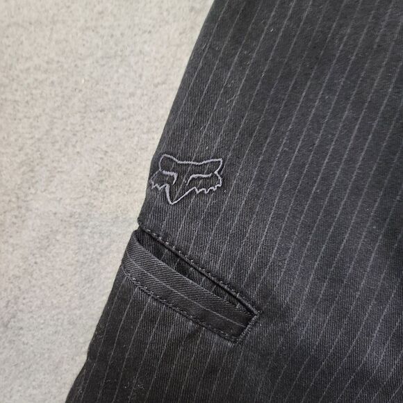 Fox Racing Chino Short Mens 36 Regular Fit Mid Rise Pockets Striped - Picture 3 of 10